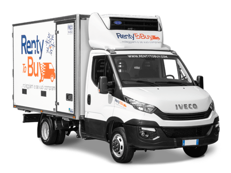 Furgone box isotermico Renty con gruppo frigo FRCX e mezza sponda idraulica